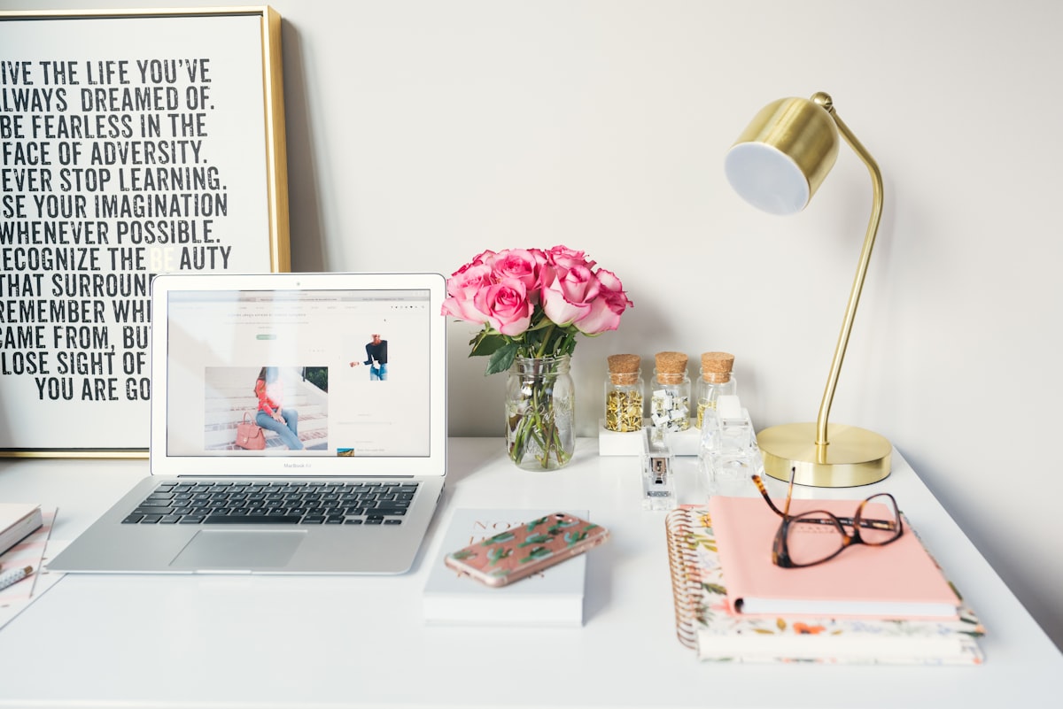 Modern workspace interior.